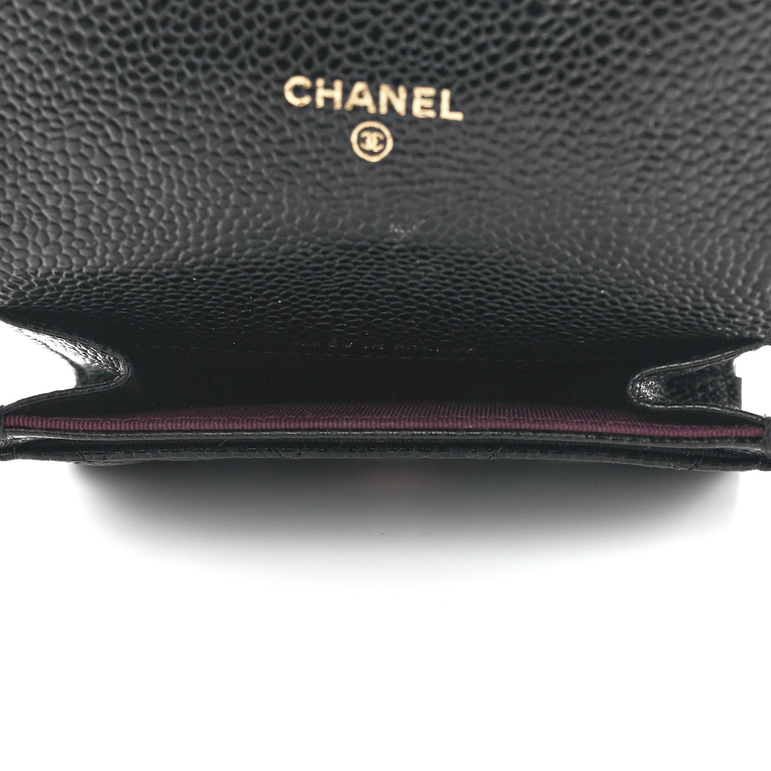 Chanel Caviar Quilted Flap Card Holder Wallet Black 5 of 13