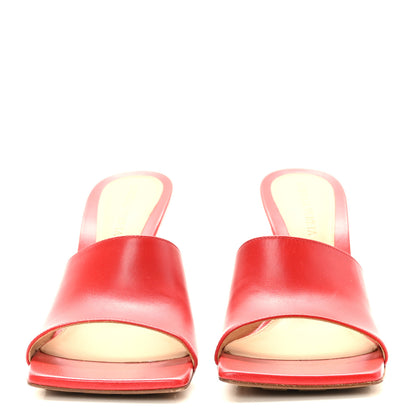 Bottega Veneta Lambskin Stretch Mule Sandals 38 Bright Red 2 of 7