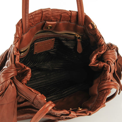 Prada Nappa Antique Bow Bag Cocco 5 of 8