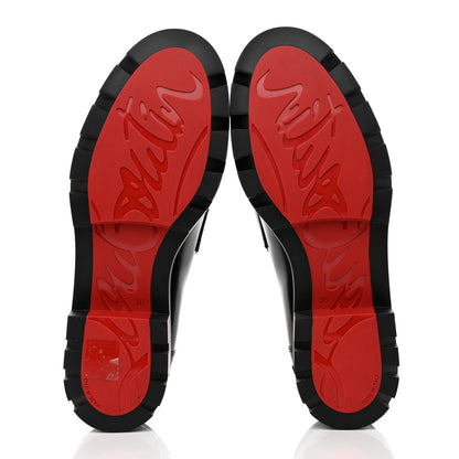 Christian Louboutin Patent Mens Medallion Flat Loafers 36 Black 5 of 7