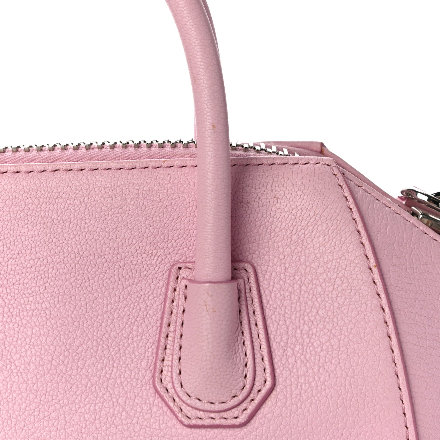 Sugar Goatskin Mini Antigona Bright Pink