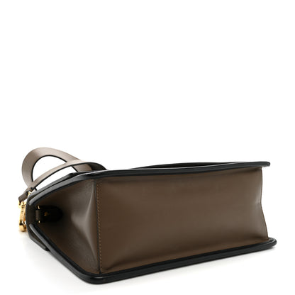 Fendi Vitello Century F is Fendi Bi-Color FF 1974 Embossed Kan I Shoulder Bag Maya Black 4 of 11