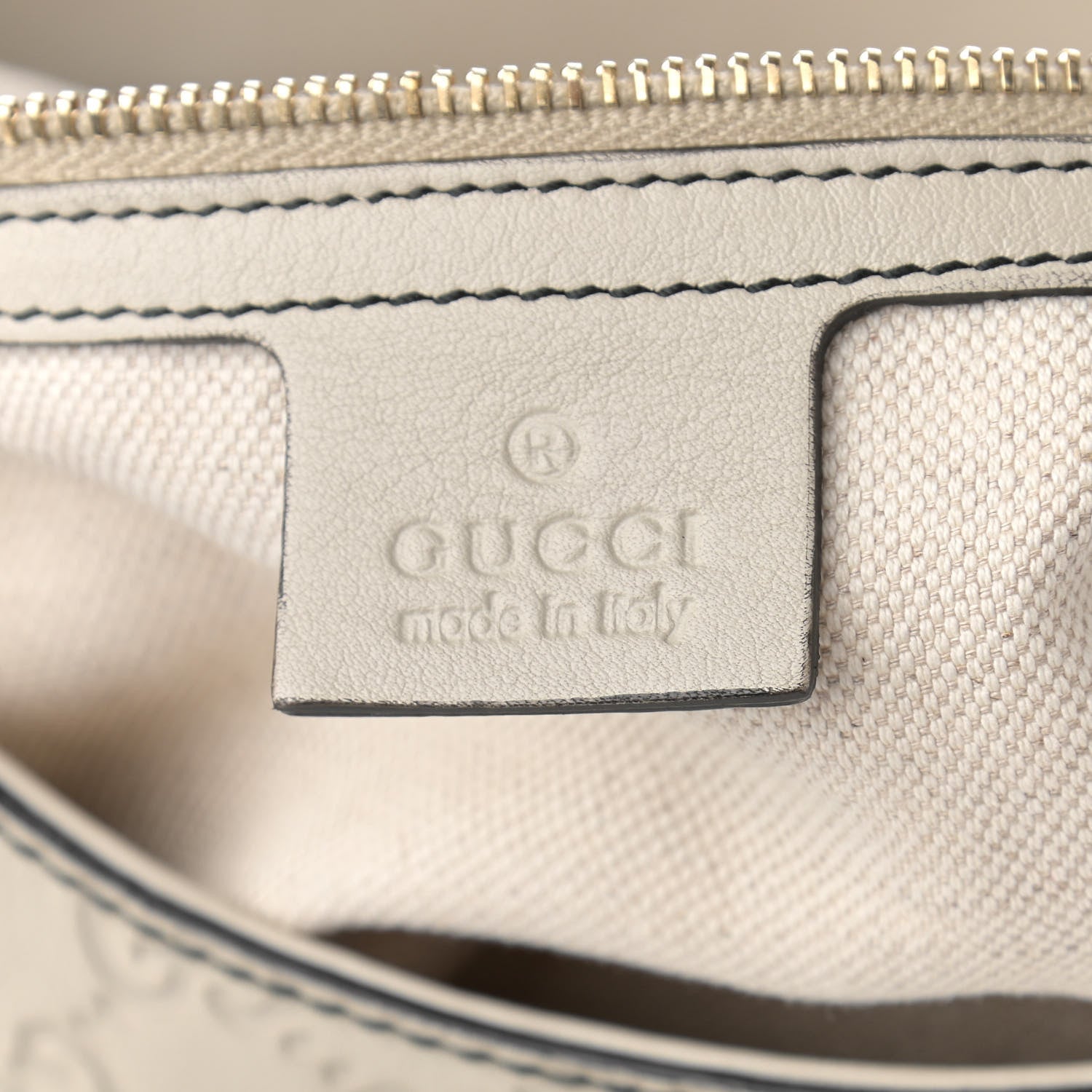 Gucci Guccissima Signature Medium Emily Hobo Mystic White 6 of 11