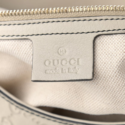 Gucci Guccissima Signature Medium Emily Hobo Mystic White 6 of 11