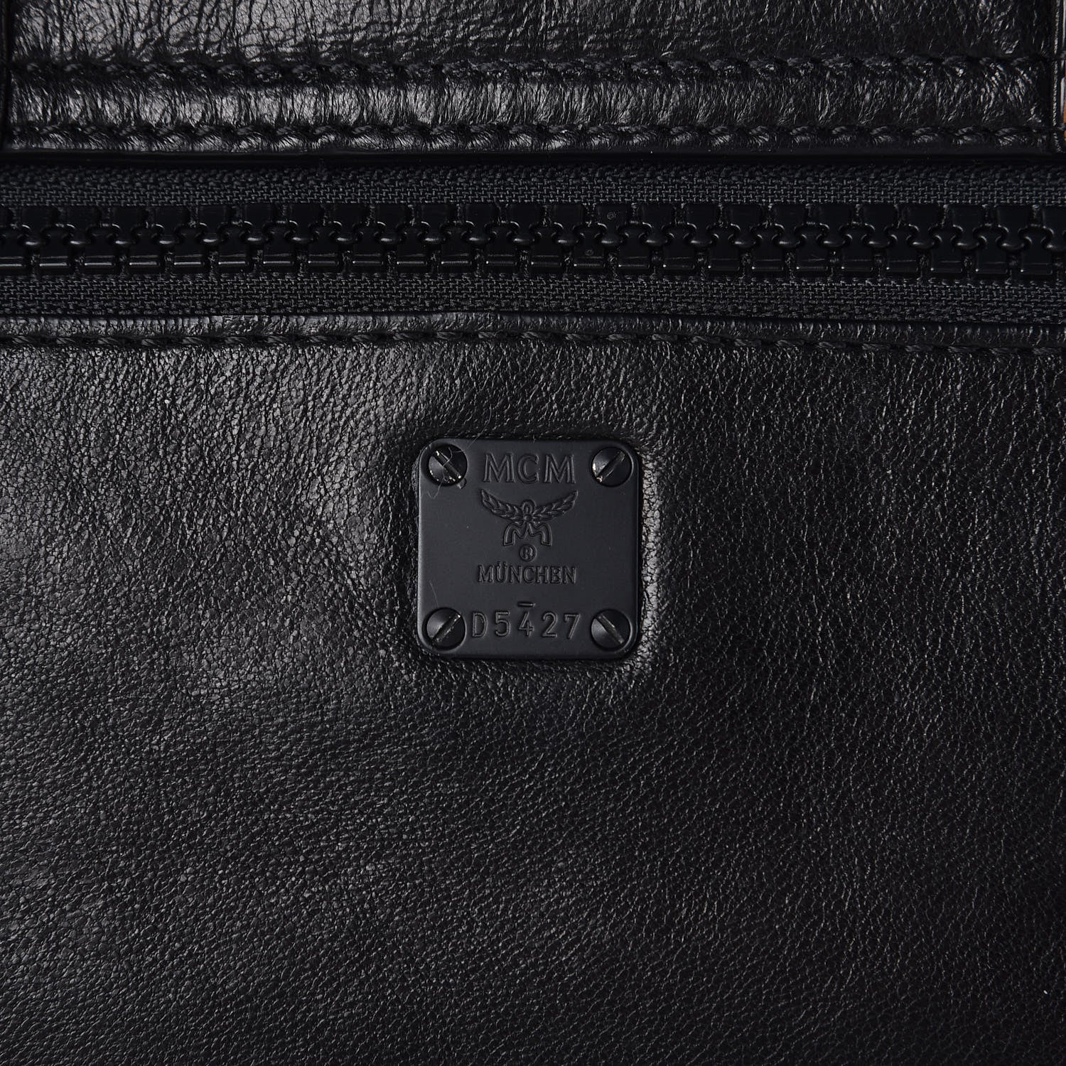 MCM Lambskin Mens Medium Killian Messenger Bag Black 6 of 14