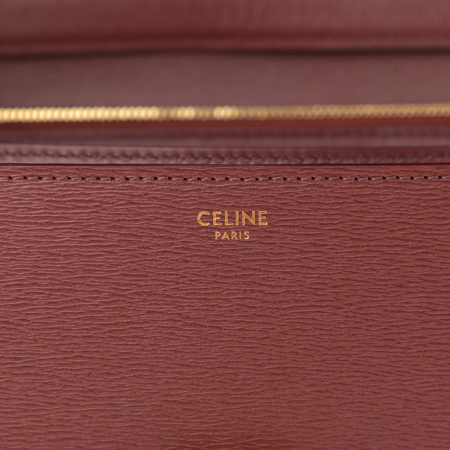 Liege Calfskin Medium Classic Box Flap Bag Burgundy