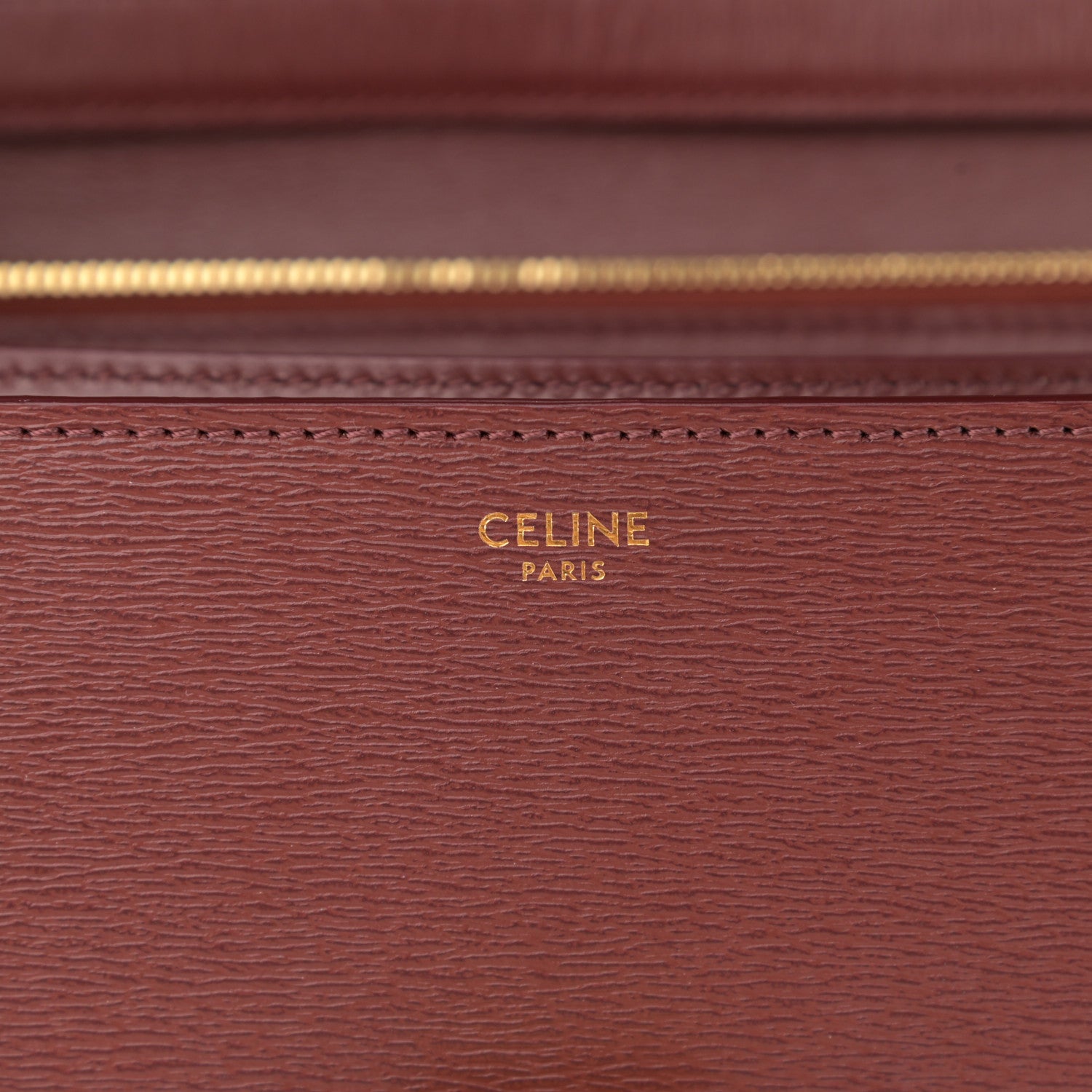 Celine Liege Calfskin Medium Classic Box Flap Bag Burgundy 6 of 11