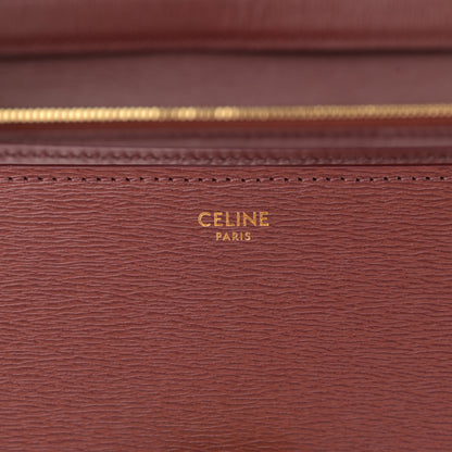 Celine Liege Calfskin Medium Classic Box Flap Bag Burgundy 6 of 11