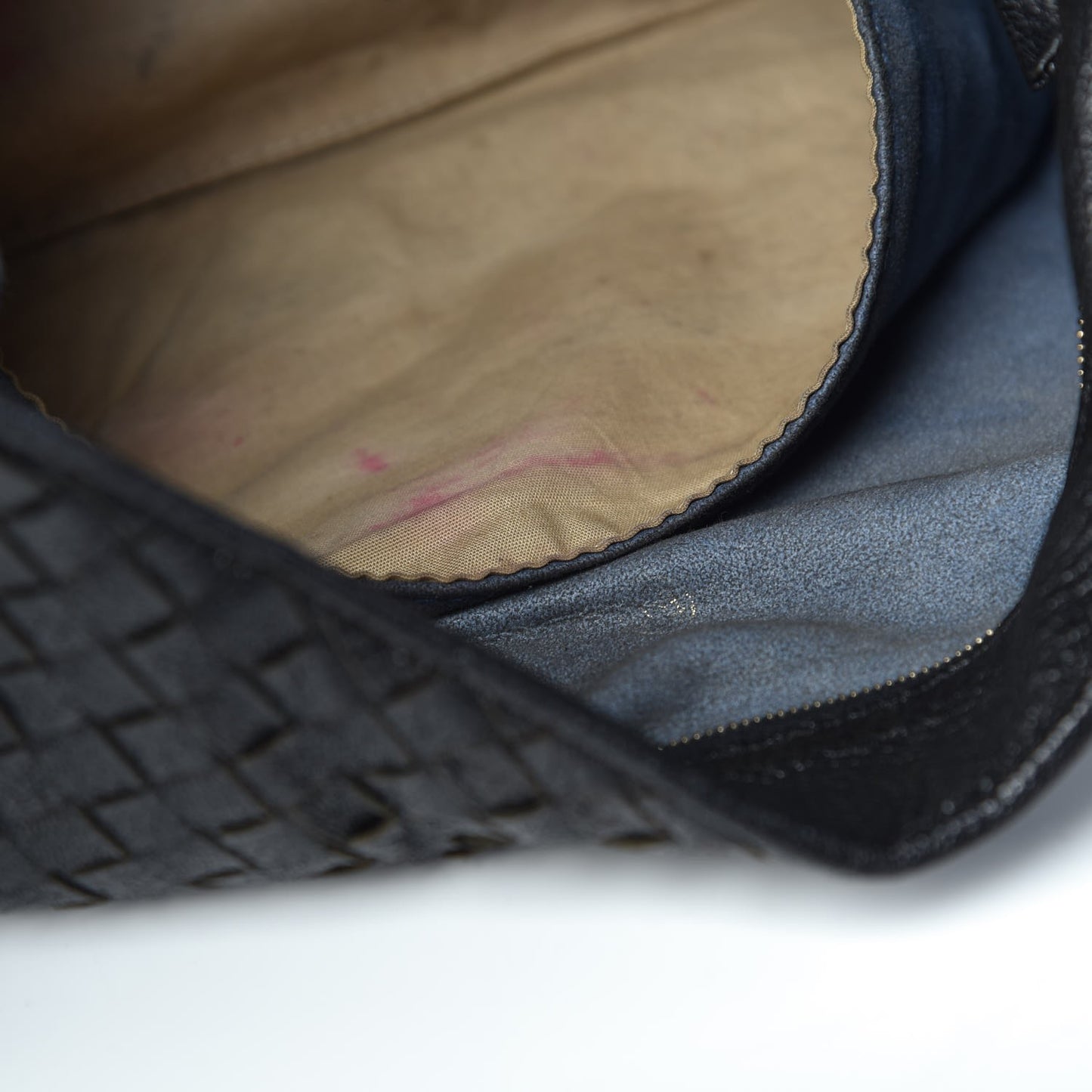 Nappa Intrecciato Shoulder Bag Black