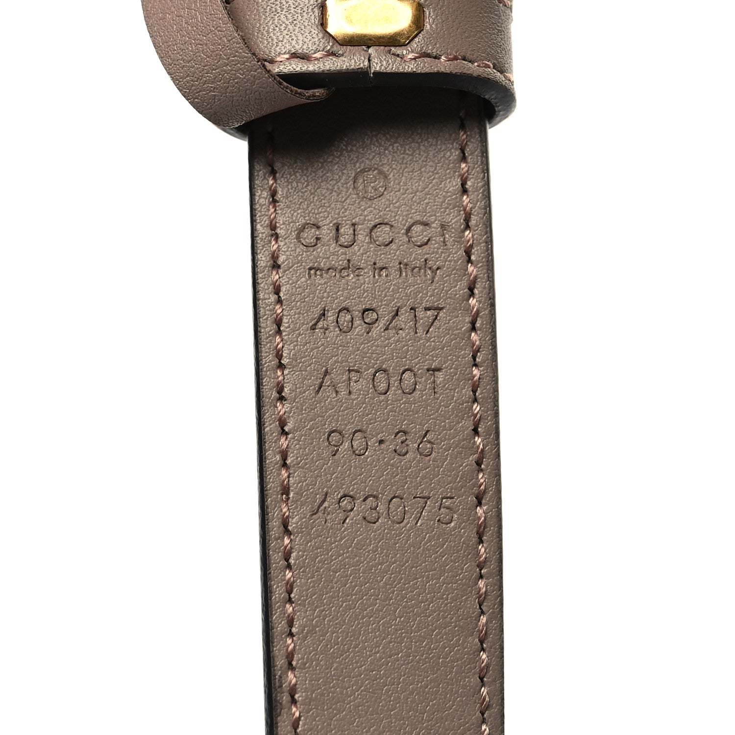 Gucci Calfskin Double G 20mm Belt 90 36 Porcelain Rose 5 of 5