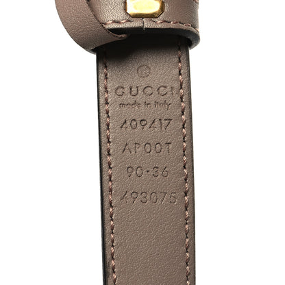 Gucci Calfskin Double G 20mm Belt 90 36 Porcelain Rose 5 of 5