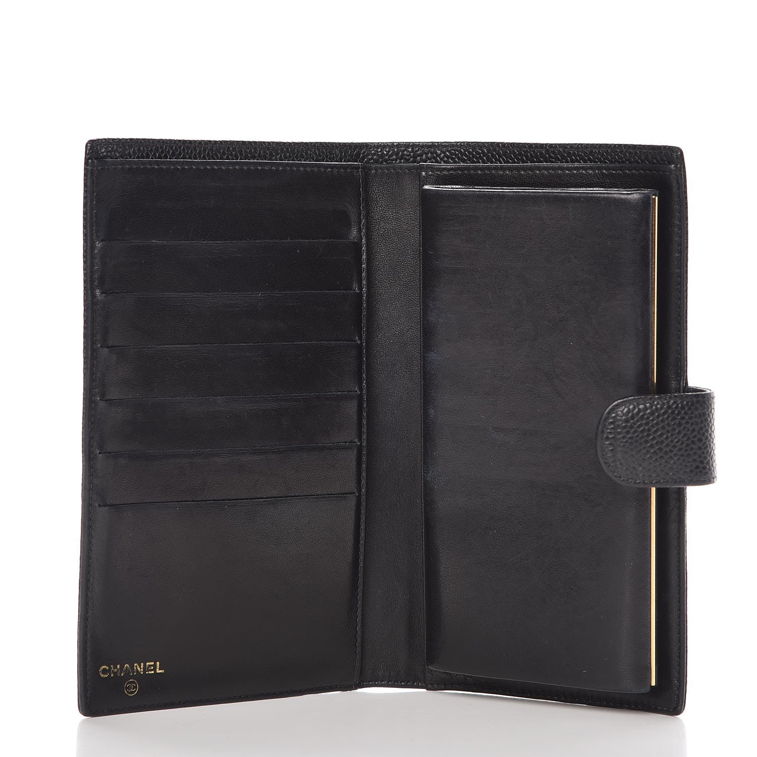 Chanel Caviar Timeless CC French Wallet Black 5 of 8