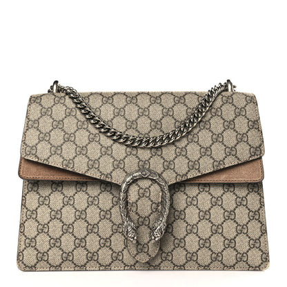 Gucci GG Supreme Monogram Medium Dionysus Shoulder Bag Taupe 1 of 10