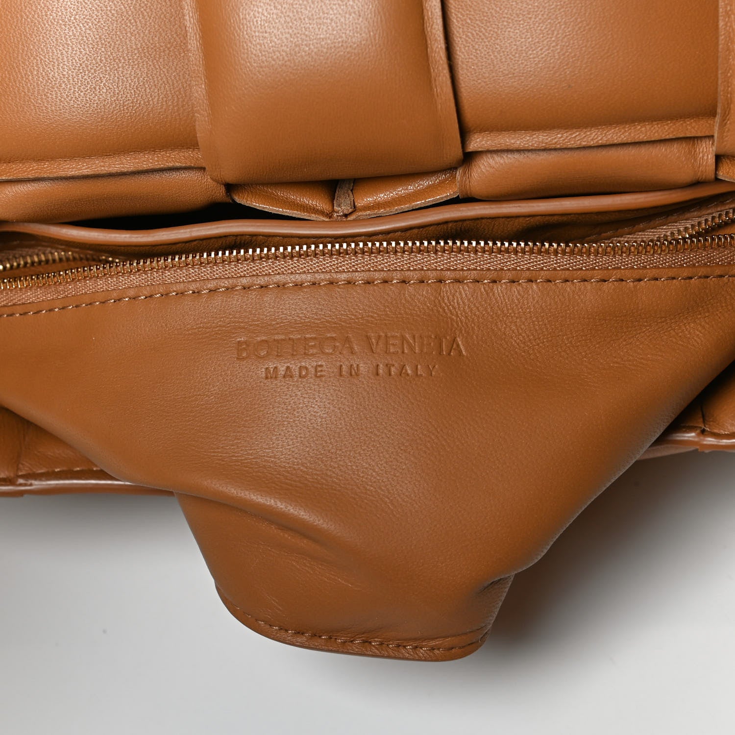 Bottega Veneta Nappa Maxi Intreccio Padded Cassette Crossbody Bag Caramel 6 of 12