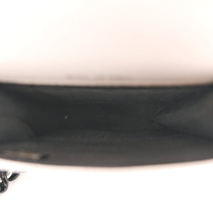 Chanel Caviar Quilted My Everything Clutch With Chain White Black 5 of 12