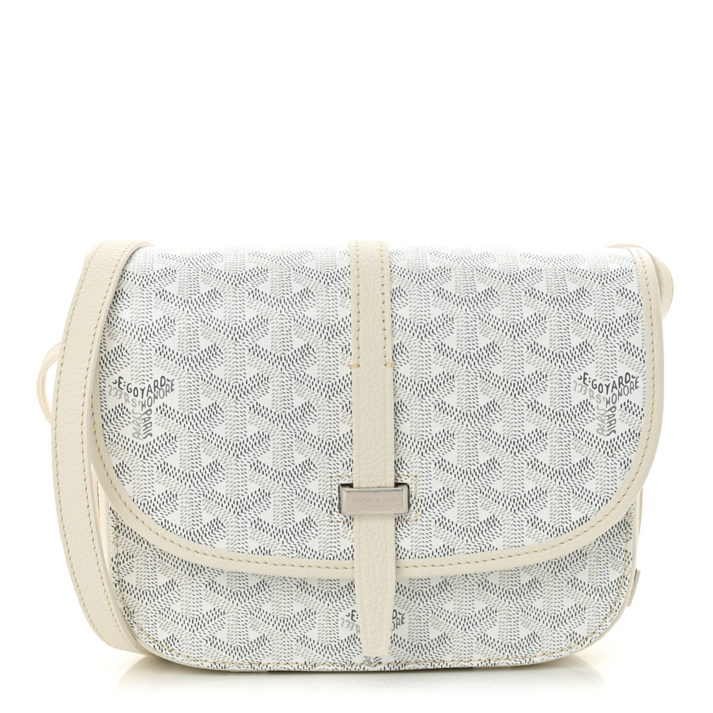 Goyardine Belvedere II PM Messenger Bag White