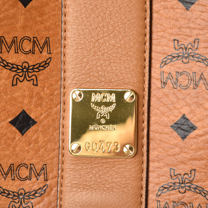 MCM Visetos Large Liz Reversible Shopper Tote Cognac 12 of 13