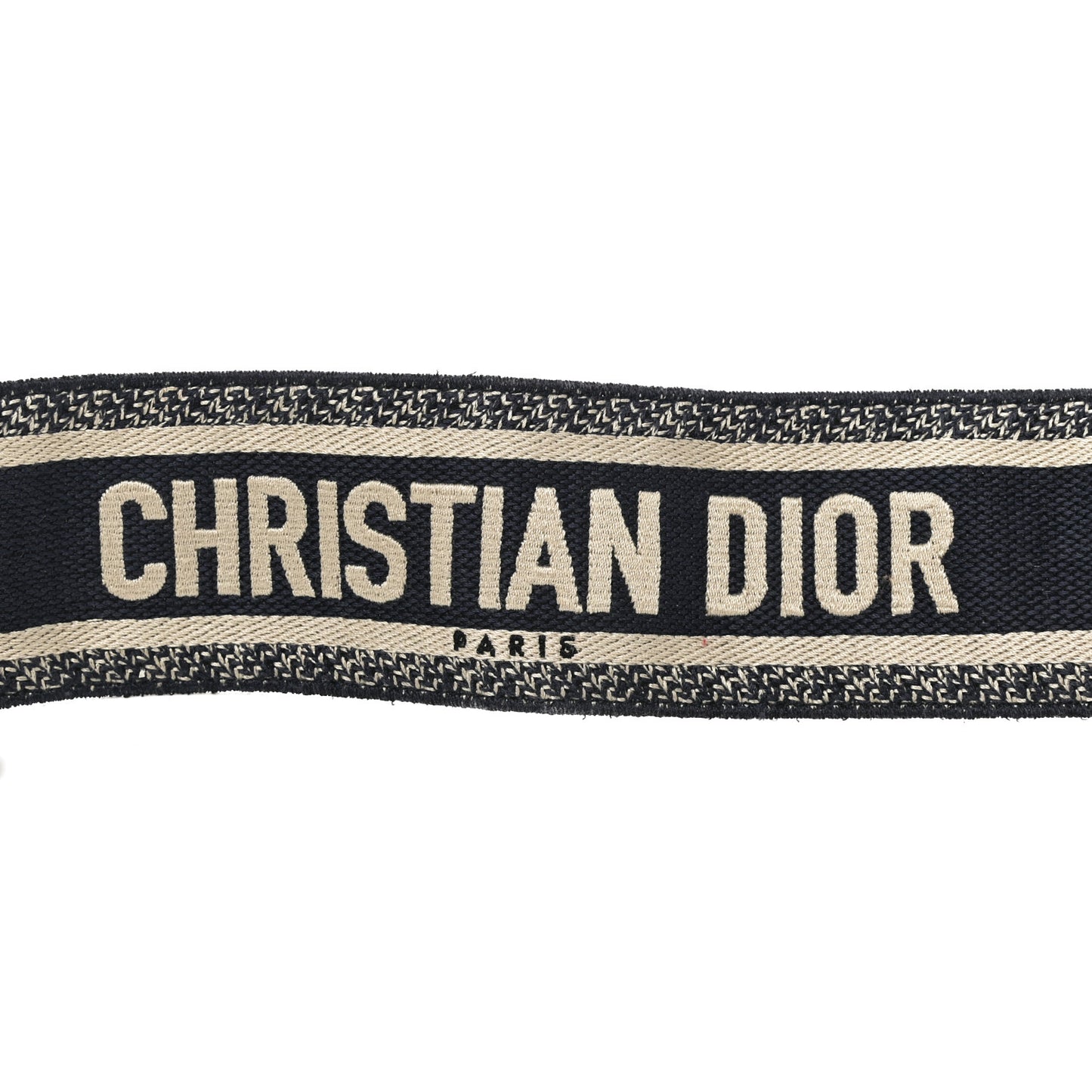 Canvas Embroidered Shoulder Strap Blue
