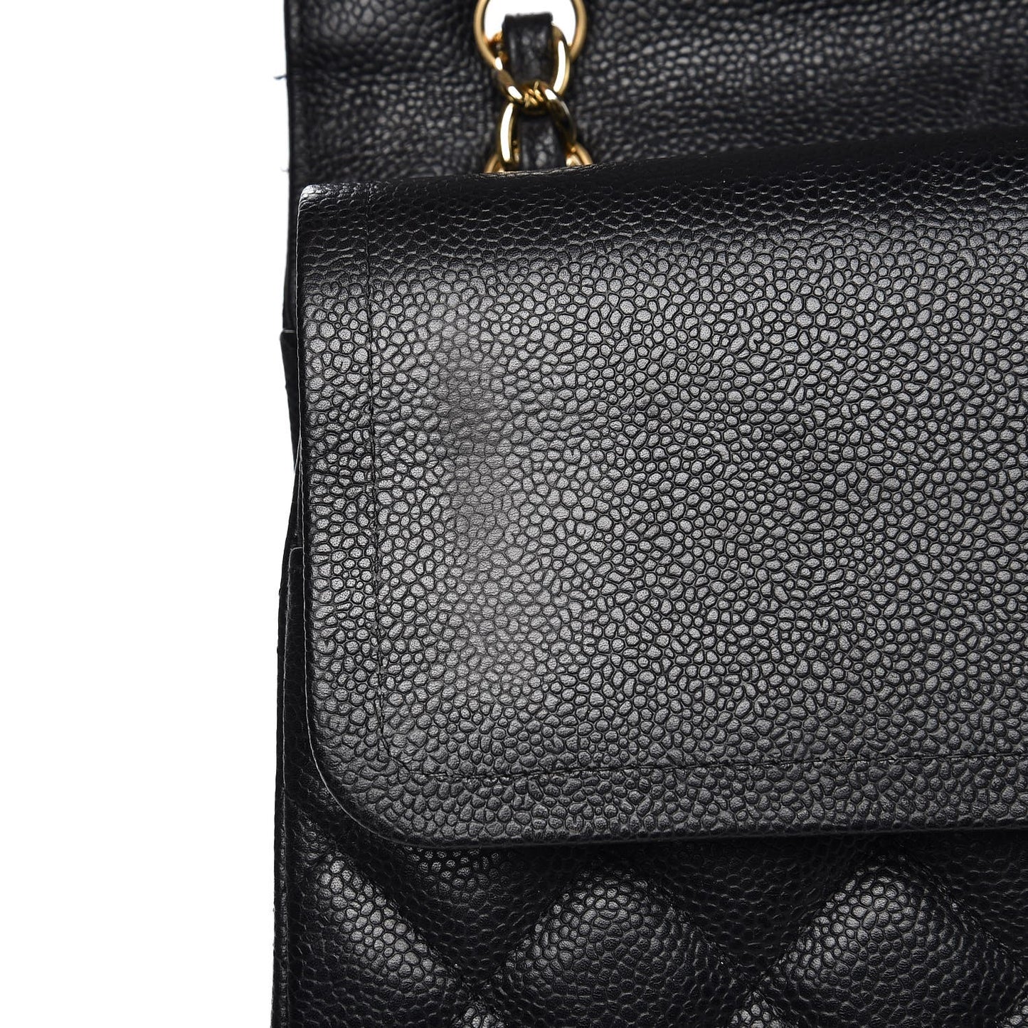 Caviar Quilted Maxi Double Flap Black