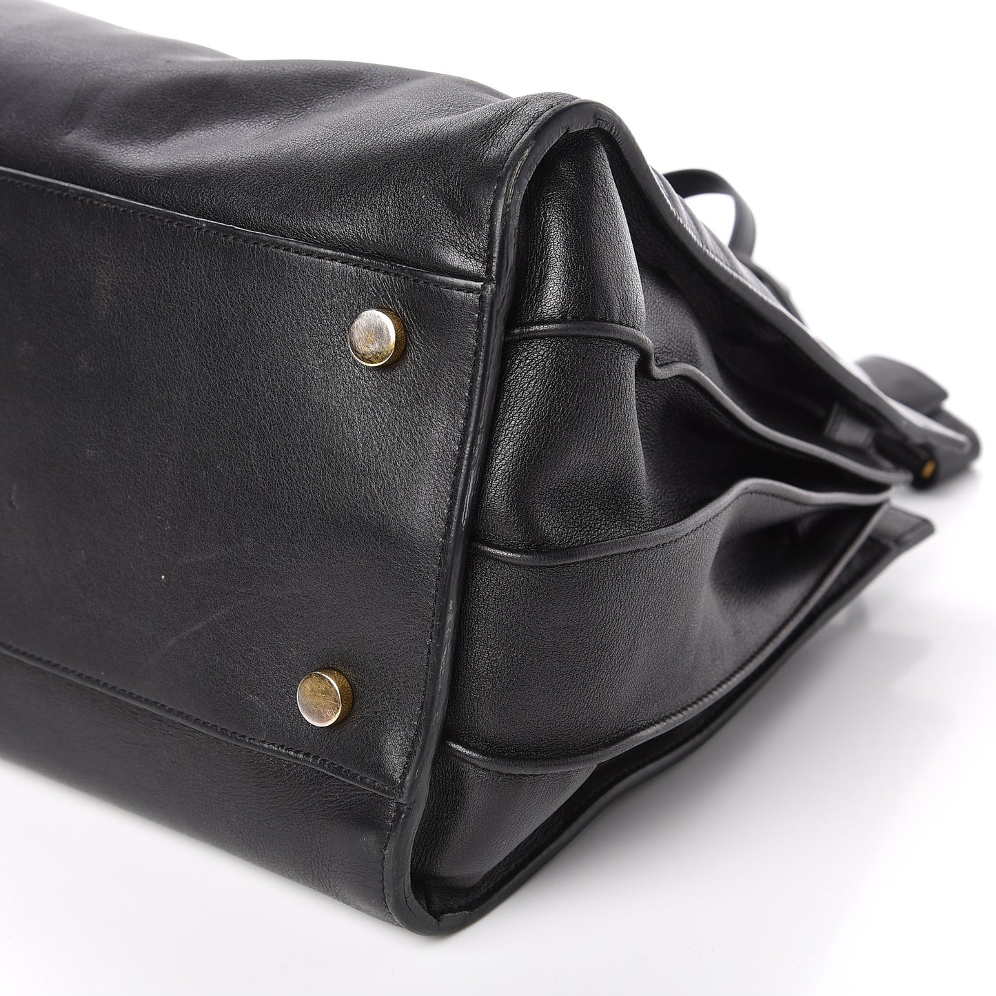 Calfskin Small Sac De Jour Black