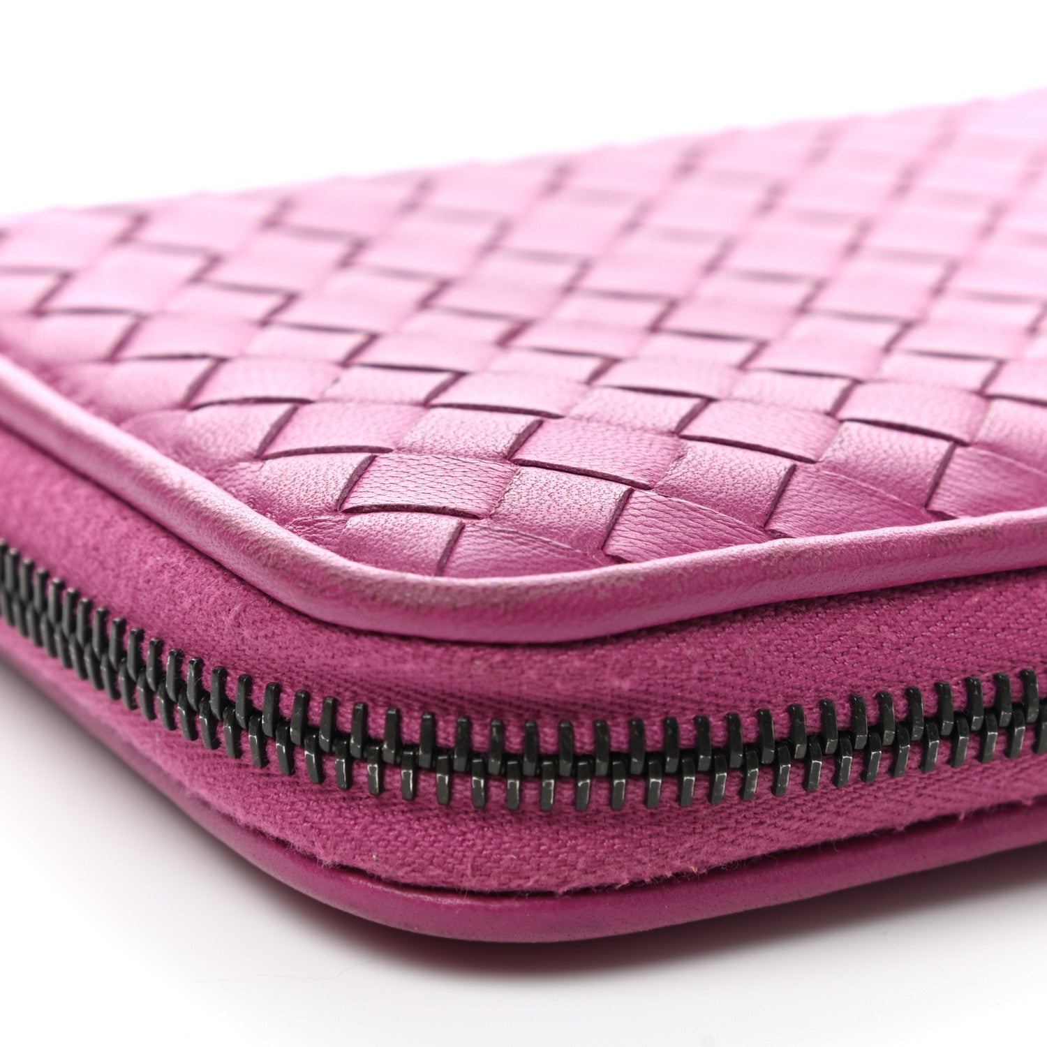 Bottega Veneta Nappa Intrecciato Zip Around Wallet Ametista 8 of 11