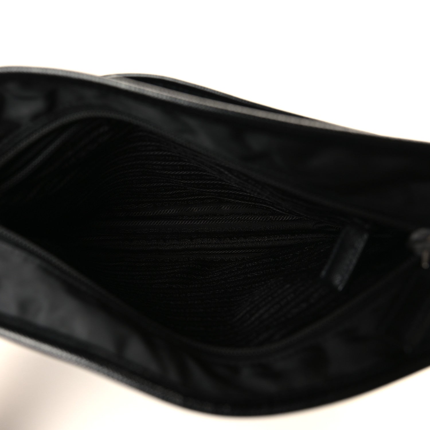 Prada Nylon Flat Messenger Bag Black 5 of 9