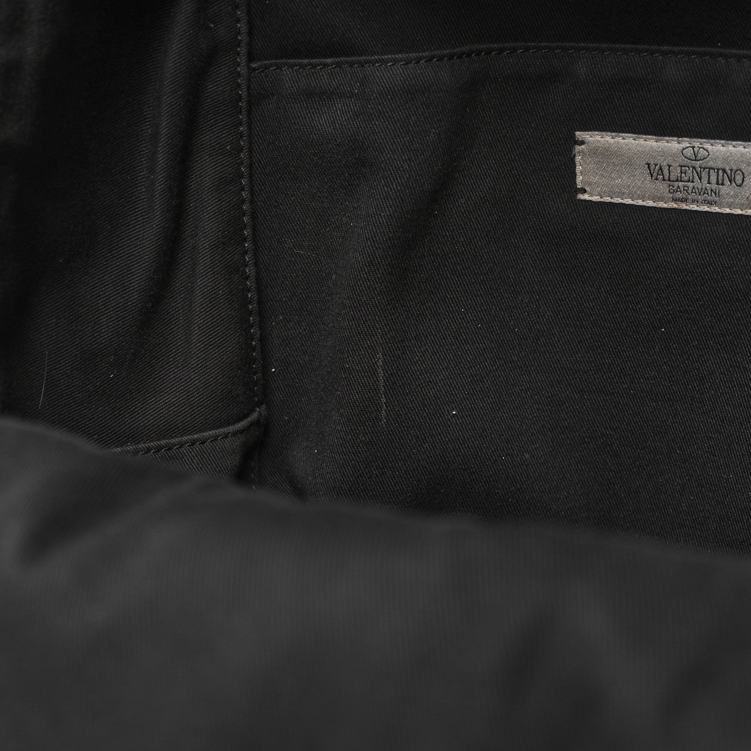 Valentino Garavani Calfskin Logo Backpack Black 10 of 12