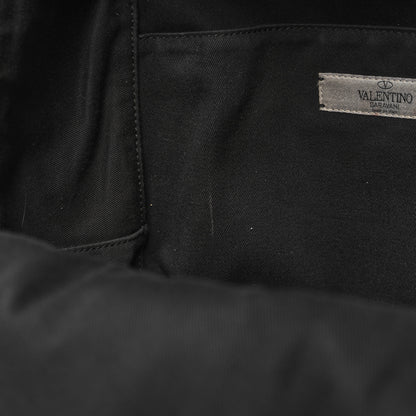 Valentino Garavani Calfskin Logo Backpack Black 10 of 12