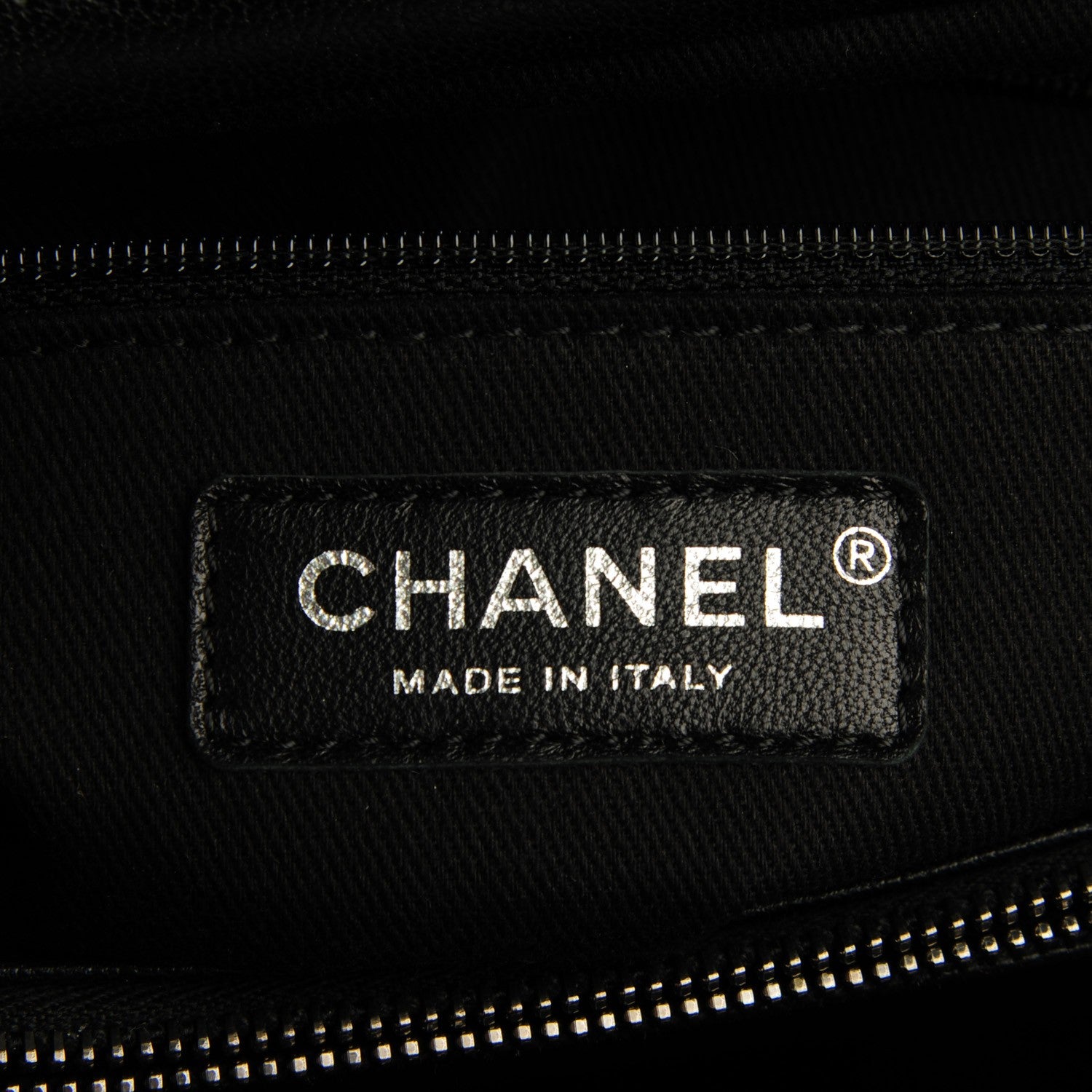Chanel Metallic Goatskin Quilted Small City Rock Shopping Tote Black 6 of 7