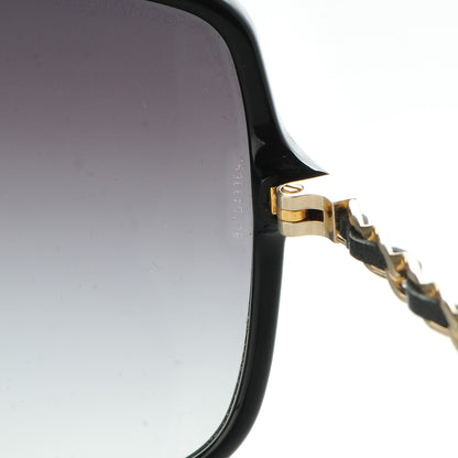 Chanel Lambskin Square Chain Sunglasses 5210-Q Black 8 of 9