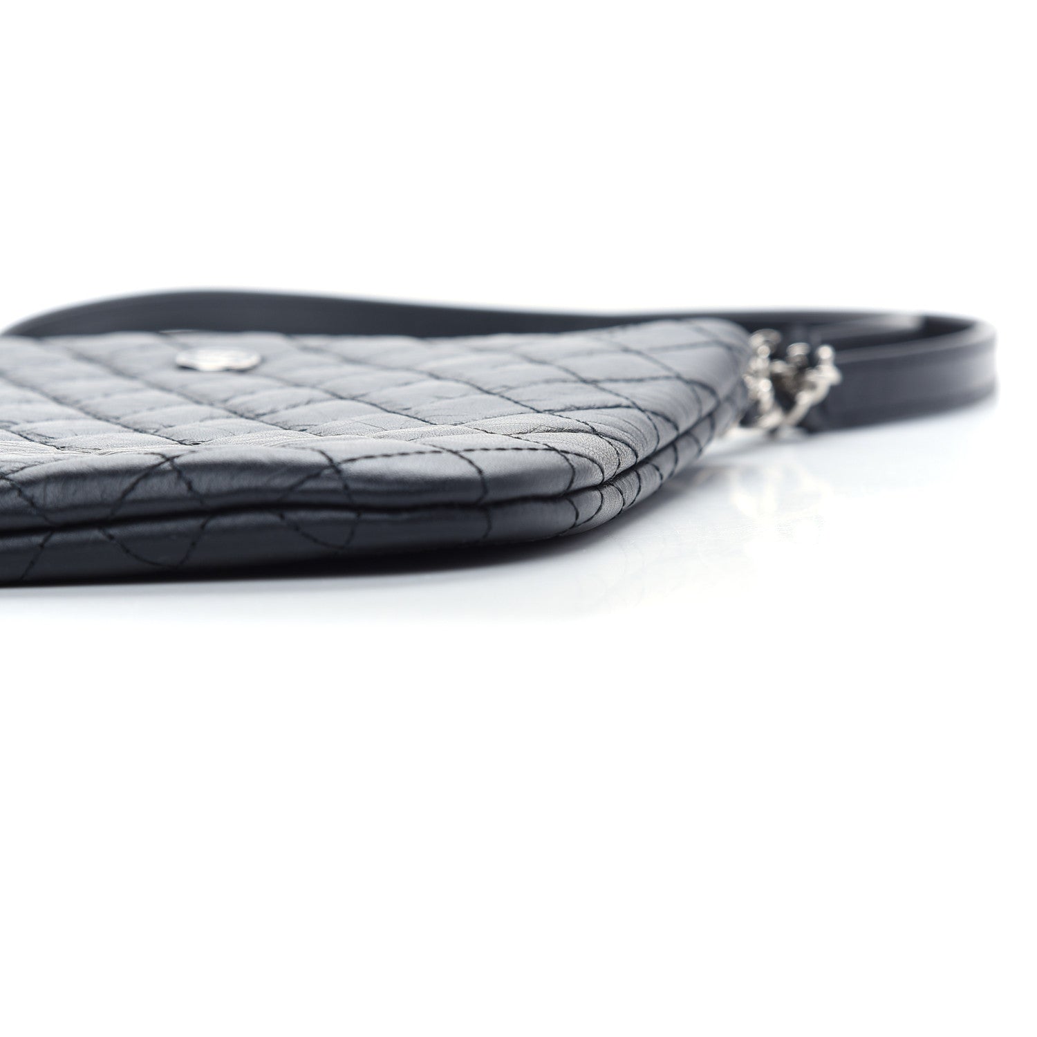 Chanel Calfskin Quilted Crossbody Bag Black 9 of 9