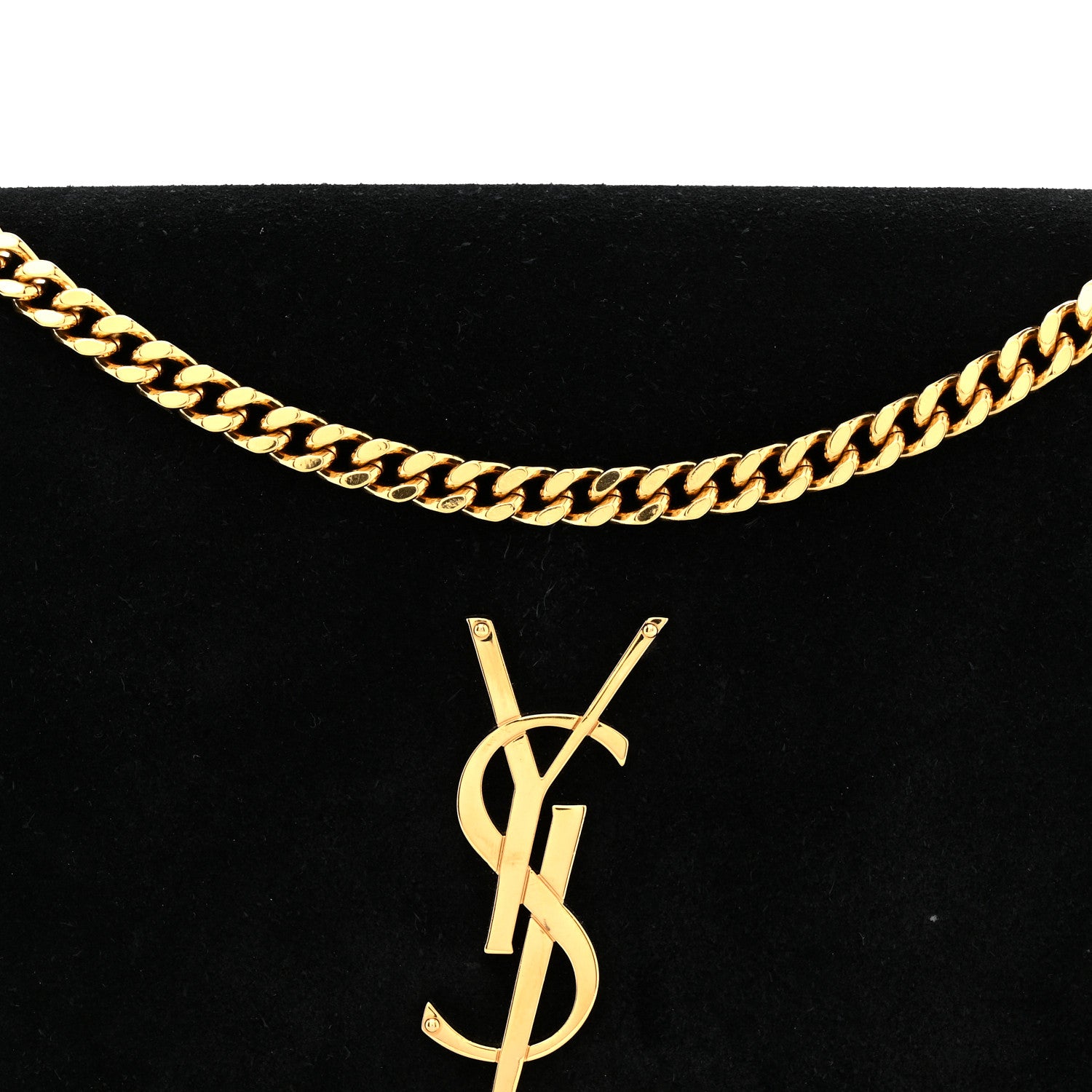Saint Laurent Suede Medium Classic Monogram Kate Tassel Satchel Black 8 of 12