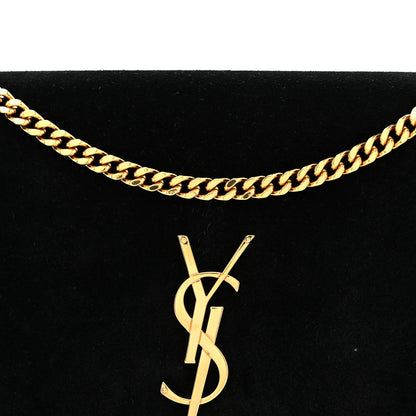 Saint Laurent Suede Medium Classic Monogram Kate Tassel Satchel Black 8 of 12