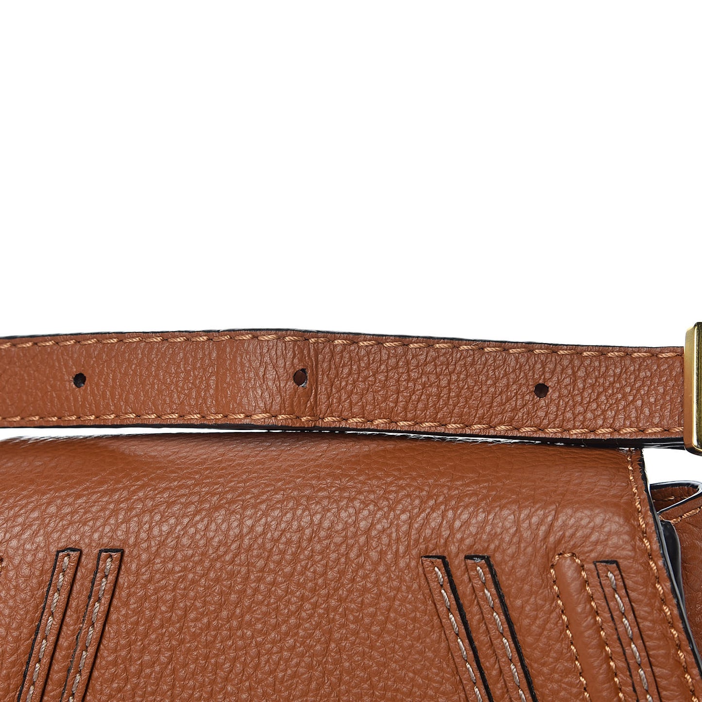 Calfskin Mini Marcie Round Crossbody Bag Tan