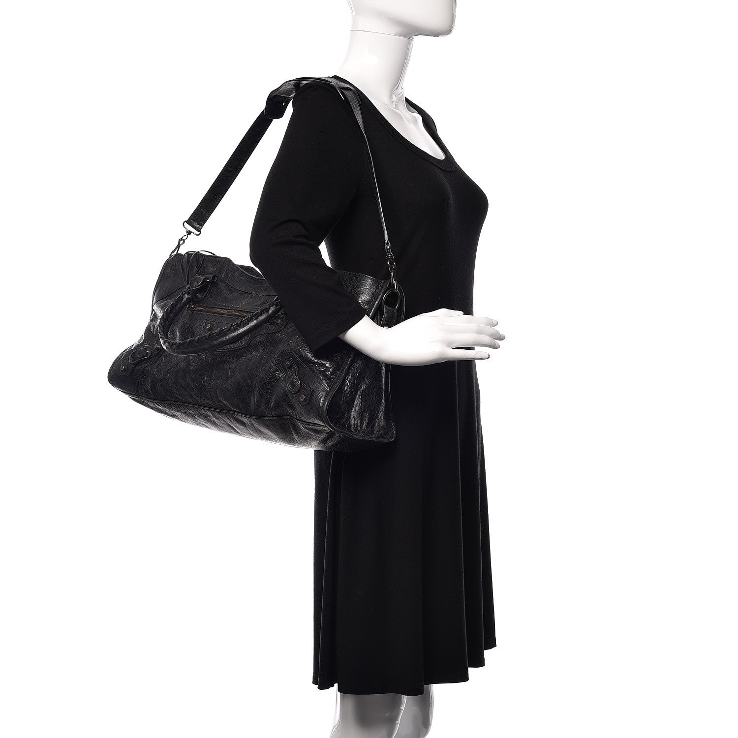 Balenciaga Agneau Classic Hardware Part Time Black 2 of 10