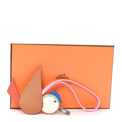 Hermes Epsom Swift Chevre Mysore Birdy Bag Charm Mauve Sylvestre Vert Poppy Gold Nata Craie 4 of 4