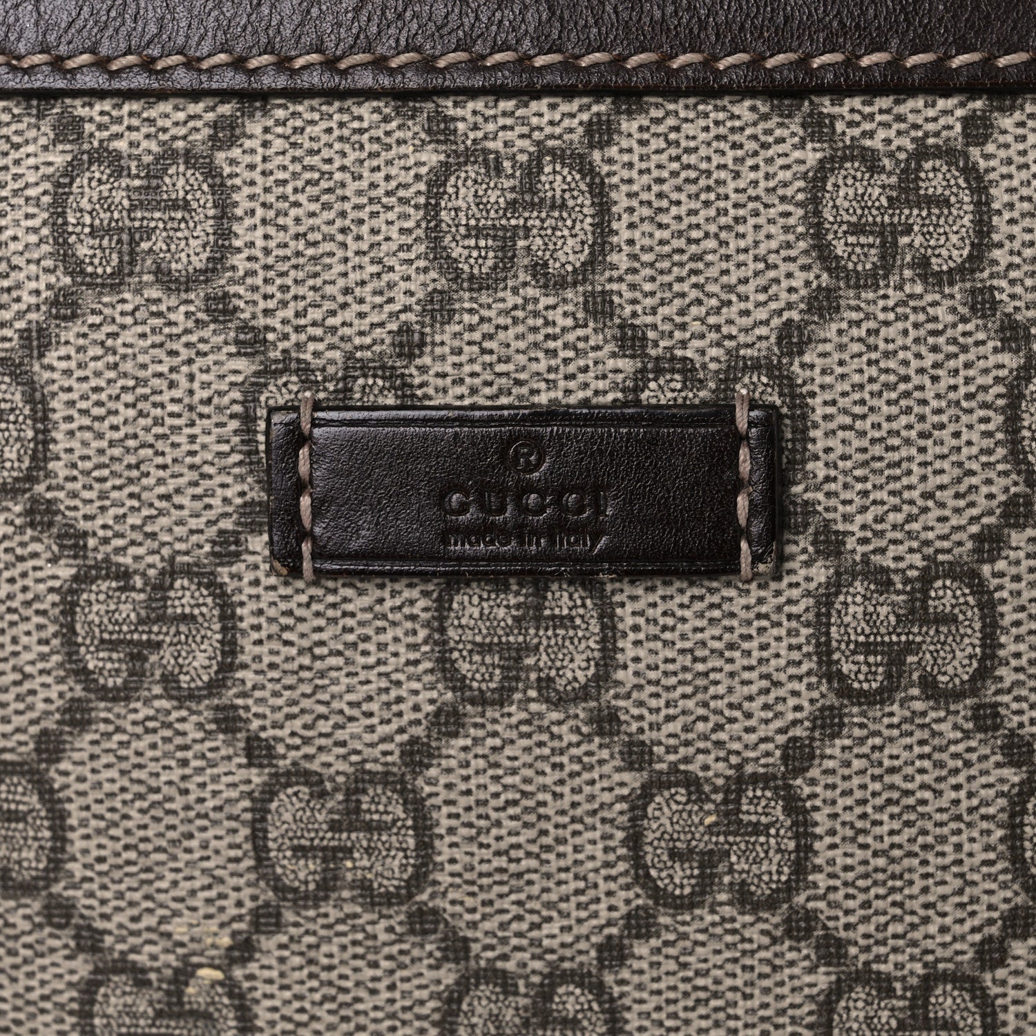 Gucci GG Supreme Monogram Belt Bag Dark Brown 8 of 13