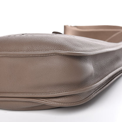 Hermes Taurillon Clemence Evelyne III PM Etoupe 10 of 11