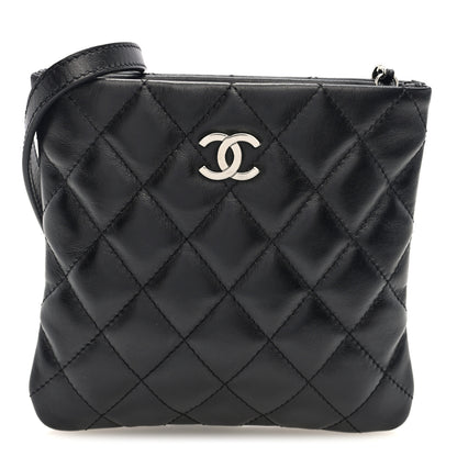 Chanel Calfskin Quilted Crossbody Bag Black 1 of 10