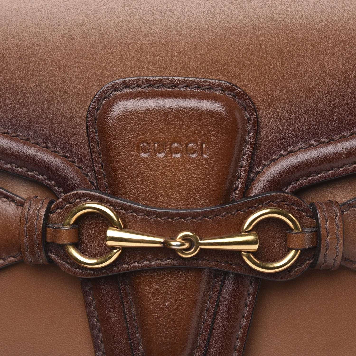 Gucci Calfskin Medium Lady Web Shoulder Bag Cuir 8 of 16