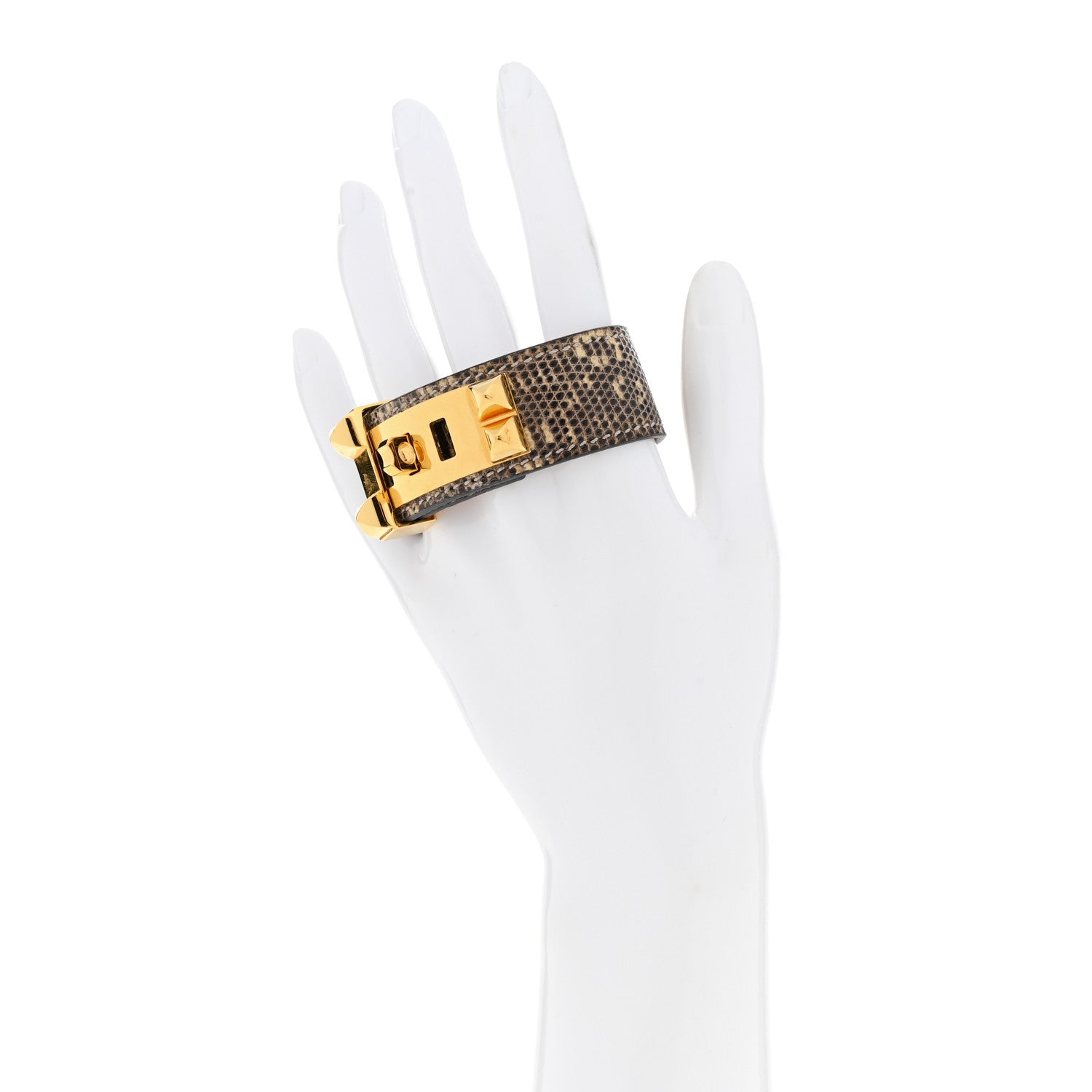 Hermes Lizard Collier De Chien CDC 24 Bracelet T1 Ombre 2 of 9