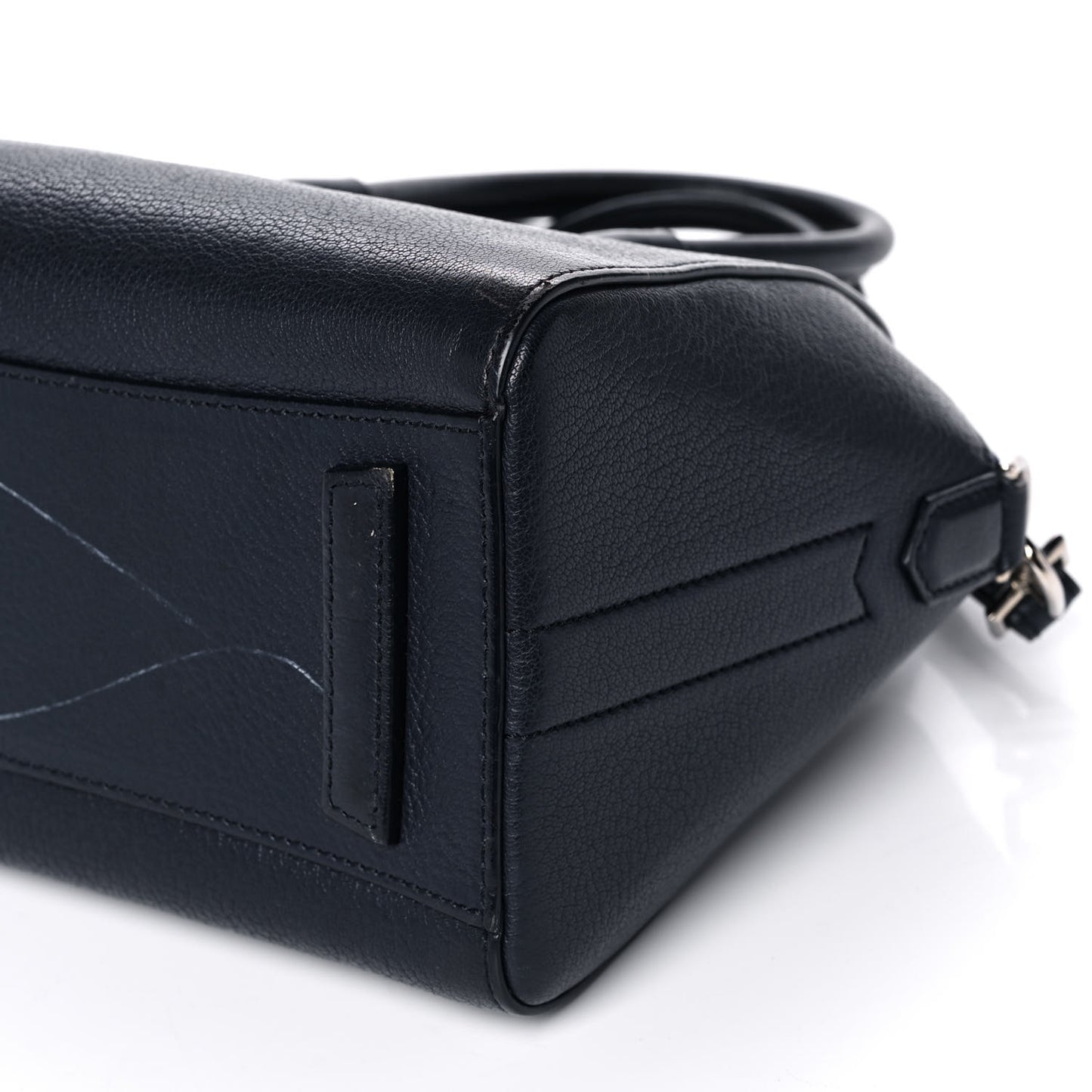 Sugar Goatskin Mini Antigona Navy