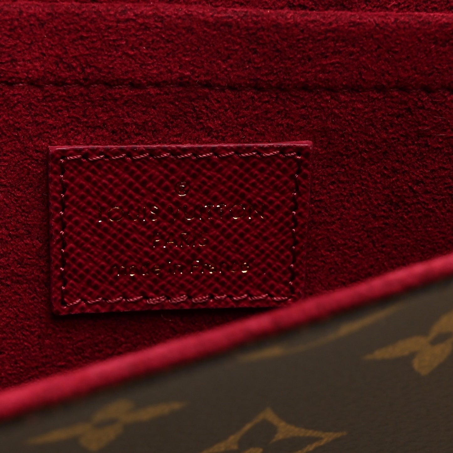 Monogram Pochette Felicie Chain Wallet Fuchsia