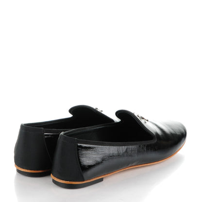 Chanel Patent CC Loafers 38 Black 4 of 9