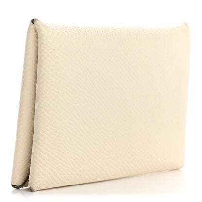 Hermes Epsom Calvi Card Case  Nata 3 of 12