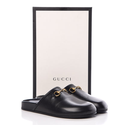 Gucci Malaga Kid Horsebit River Slippers 37 Black 11 of 11
