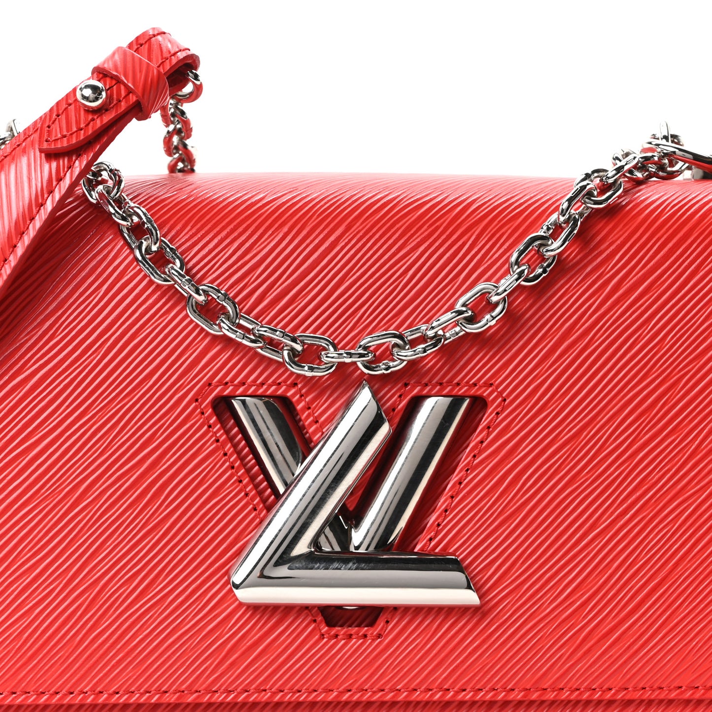 Epi Twist Shoulder Bag MM Coquelicot