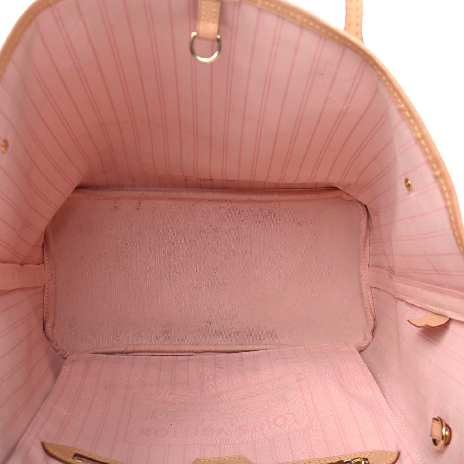 Louis Vuitton Damier Azur Neo Neverfull MM Rose Ballerine 4 of 5