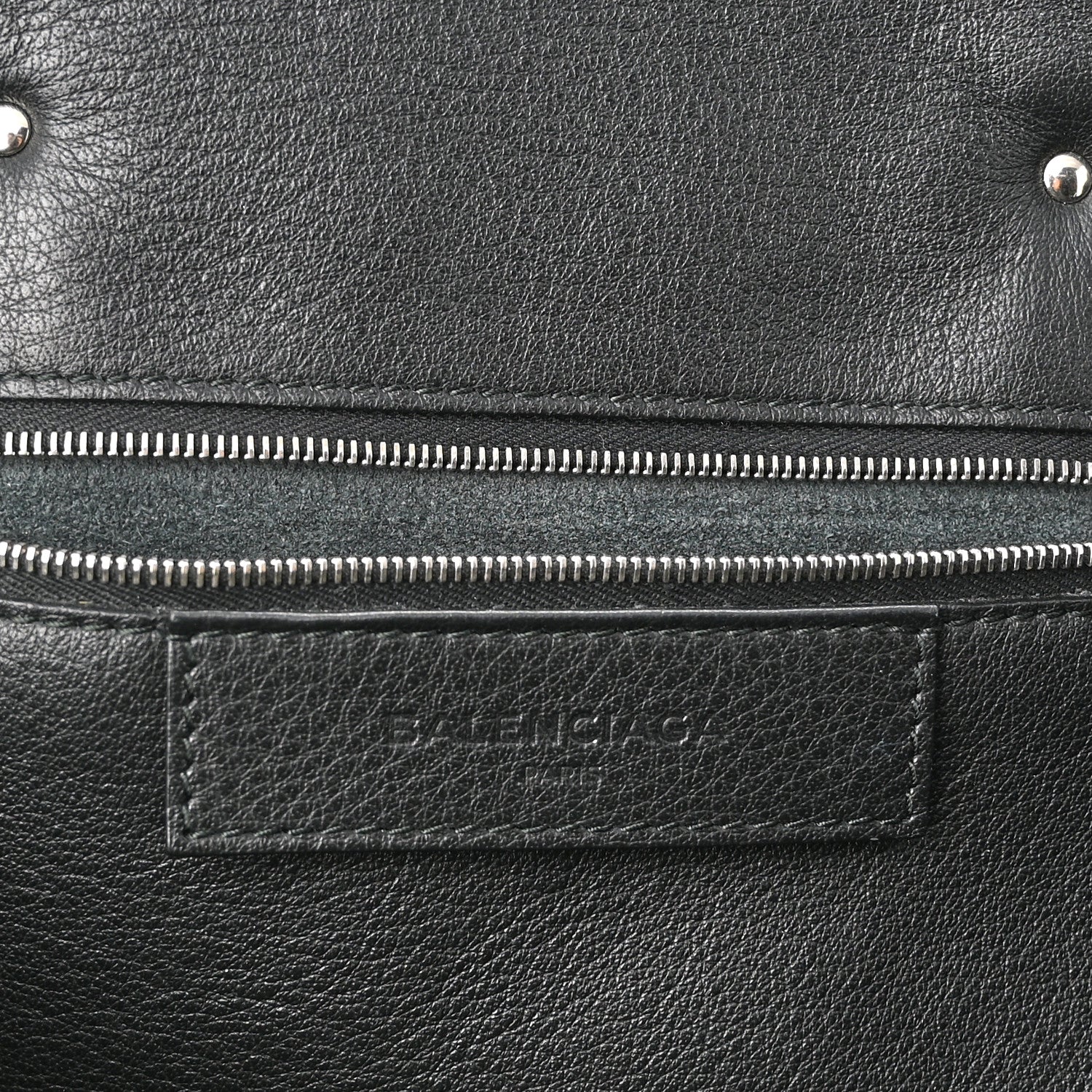 Balenciaga Veau Papier B4 Zip Around Tote Black 6 of 10
