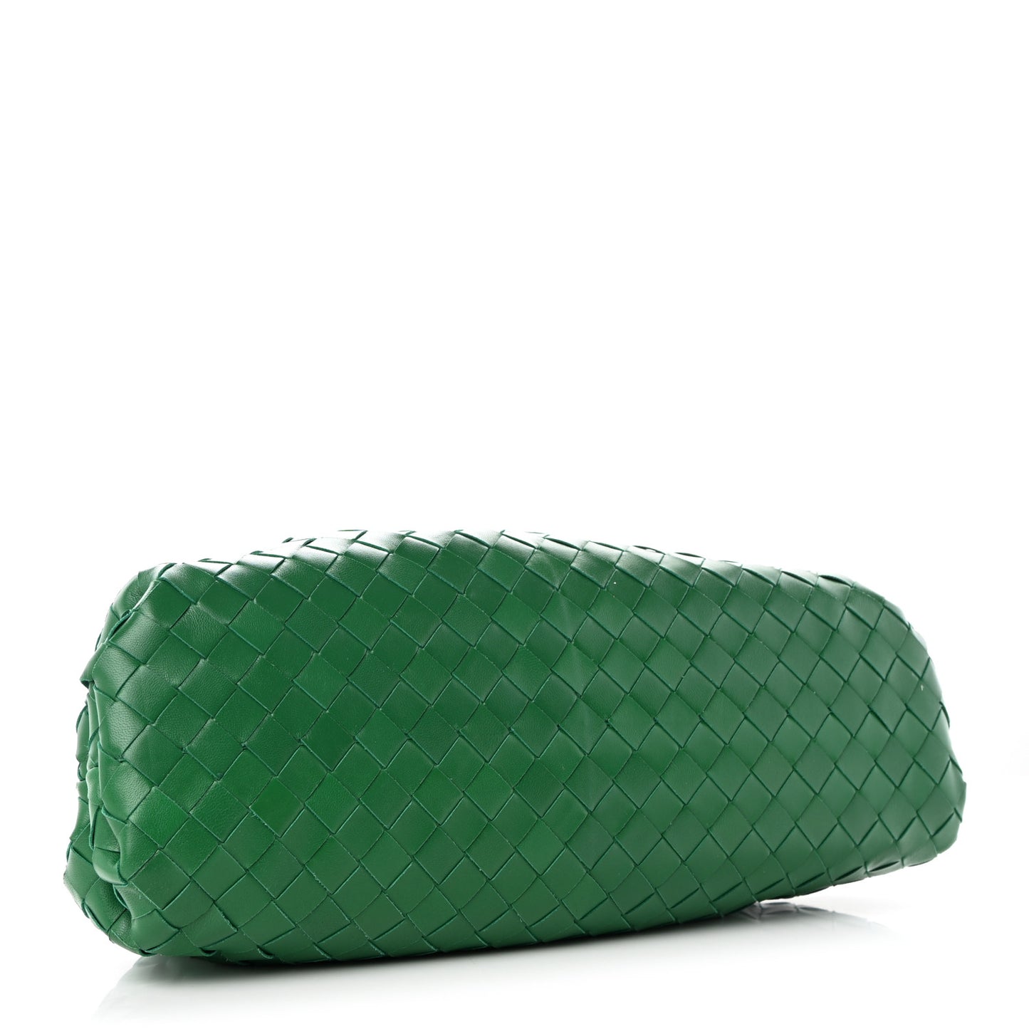 Nappa Maxi Intrecciato The Pouch Oversized Clutch Racing Green